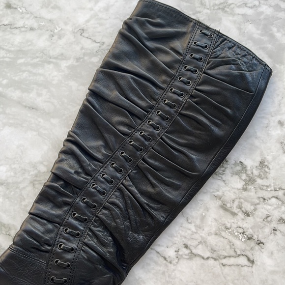 JOANNE MERCER | Knee high heeled pointed toe boots - Picture 2 of 10